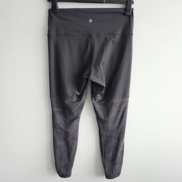 Lululemon Sheer Will High-Rise Tights Leggings 28" *Camo Graphite Grey Size 12 - Picture 5 of 13